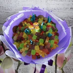 Букеты из конфет желейных подарочный поздравительный съедобный вкусный Сластена