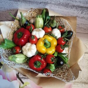 Мужской подарочный поздравительный букет съедобный вкусный Веган