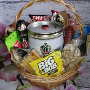 Корзина пивная подарочная поздравительная съедобная вкусная Викинг