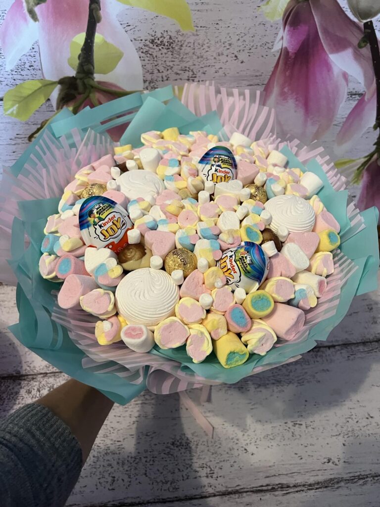 сладкий букет зефирный сад